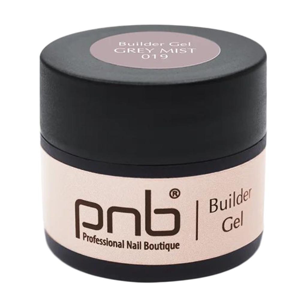 Моделювальний гель для нігтів PNB UV/LED Builder Gel, 019 Grey Mist, 5 мл