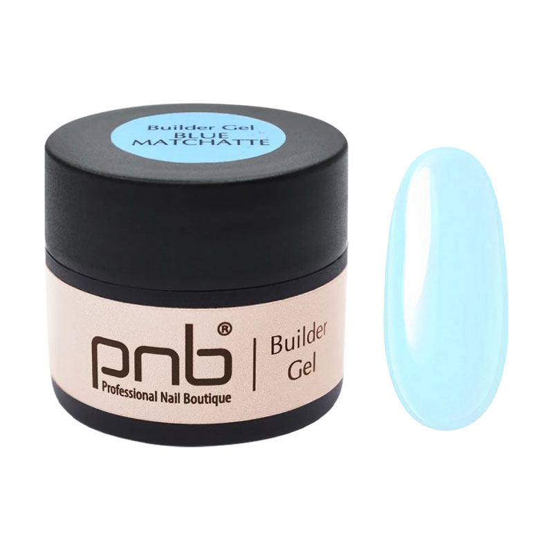 Моделювальний гель для нігтів PNB UV/LED Builder Gel, Blue Matchatte, 5 мл