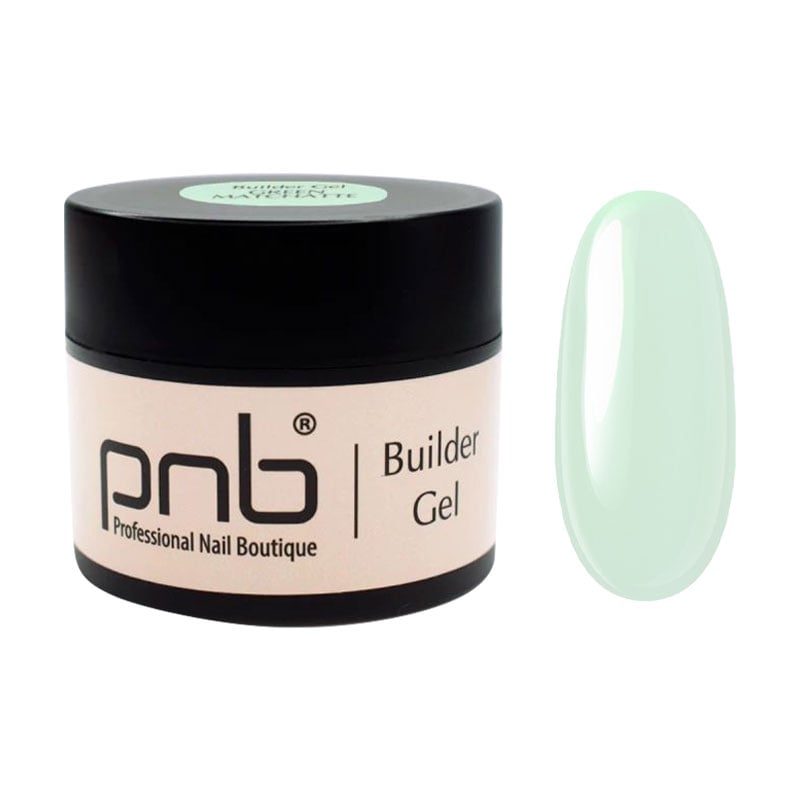 Моделювальний гель для нігтів PNB UV/LED Builder Gel, Green Matchatte, 15 мл